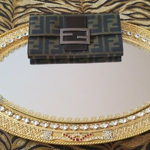 Authentic Fendi Canvas Wallet